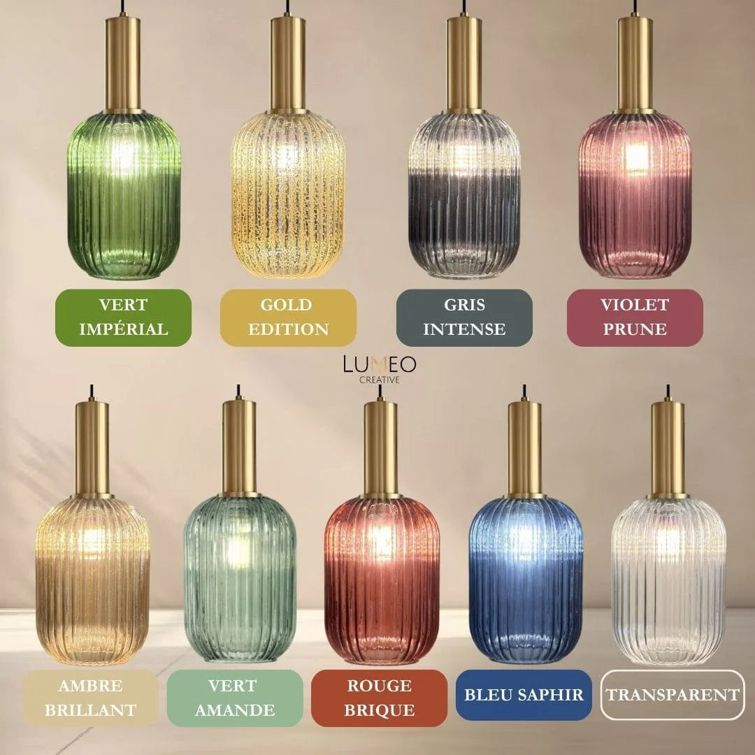 Elegante Vintage-Pendelleuchte aus Glas — Bild 25