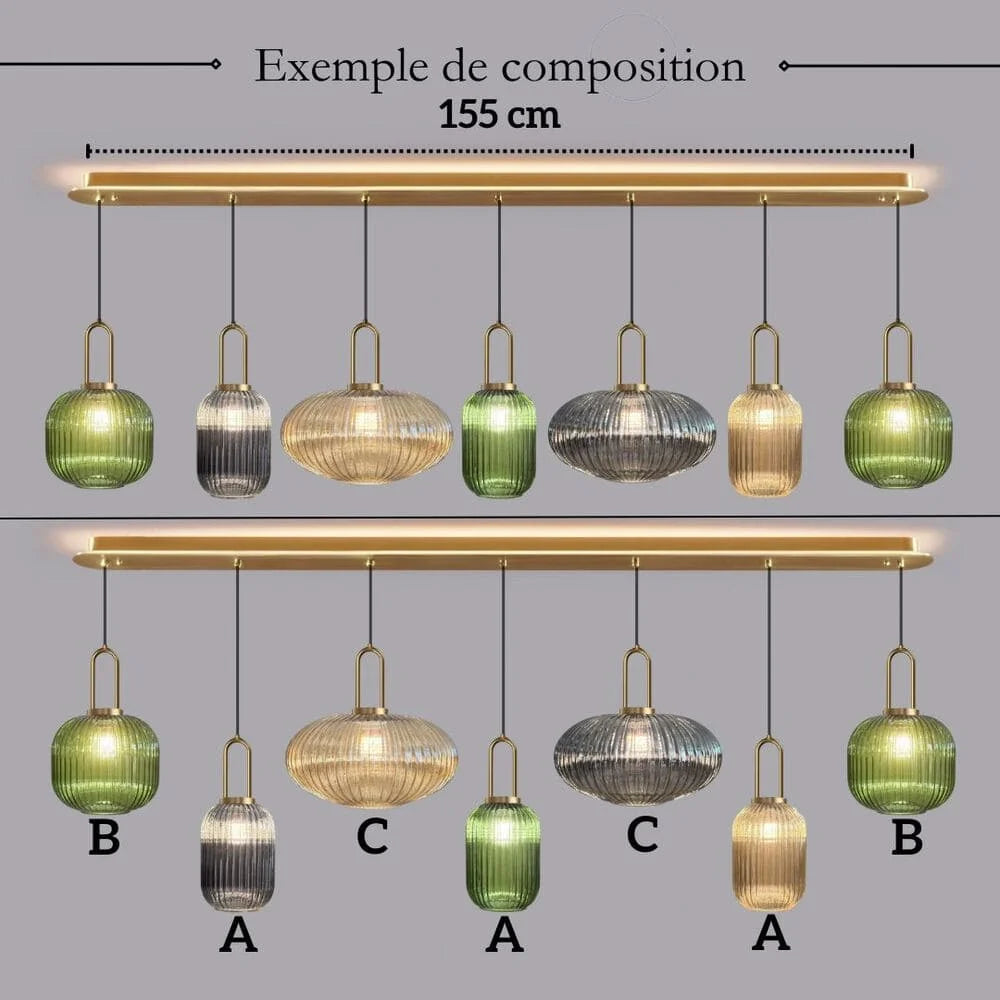 Suspension Chic En Verre Vintage — photo 31