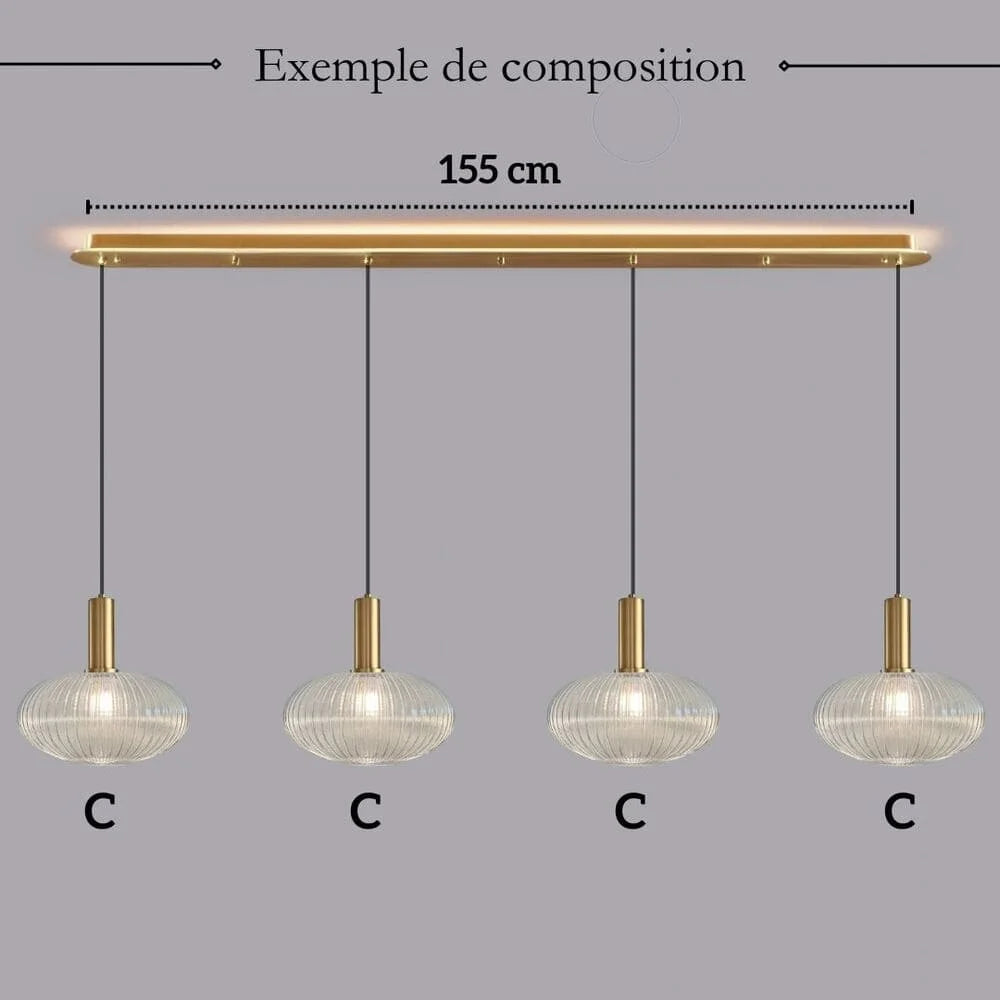 Suspension Chic En Verre Vintage — photo 32