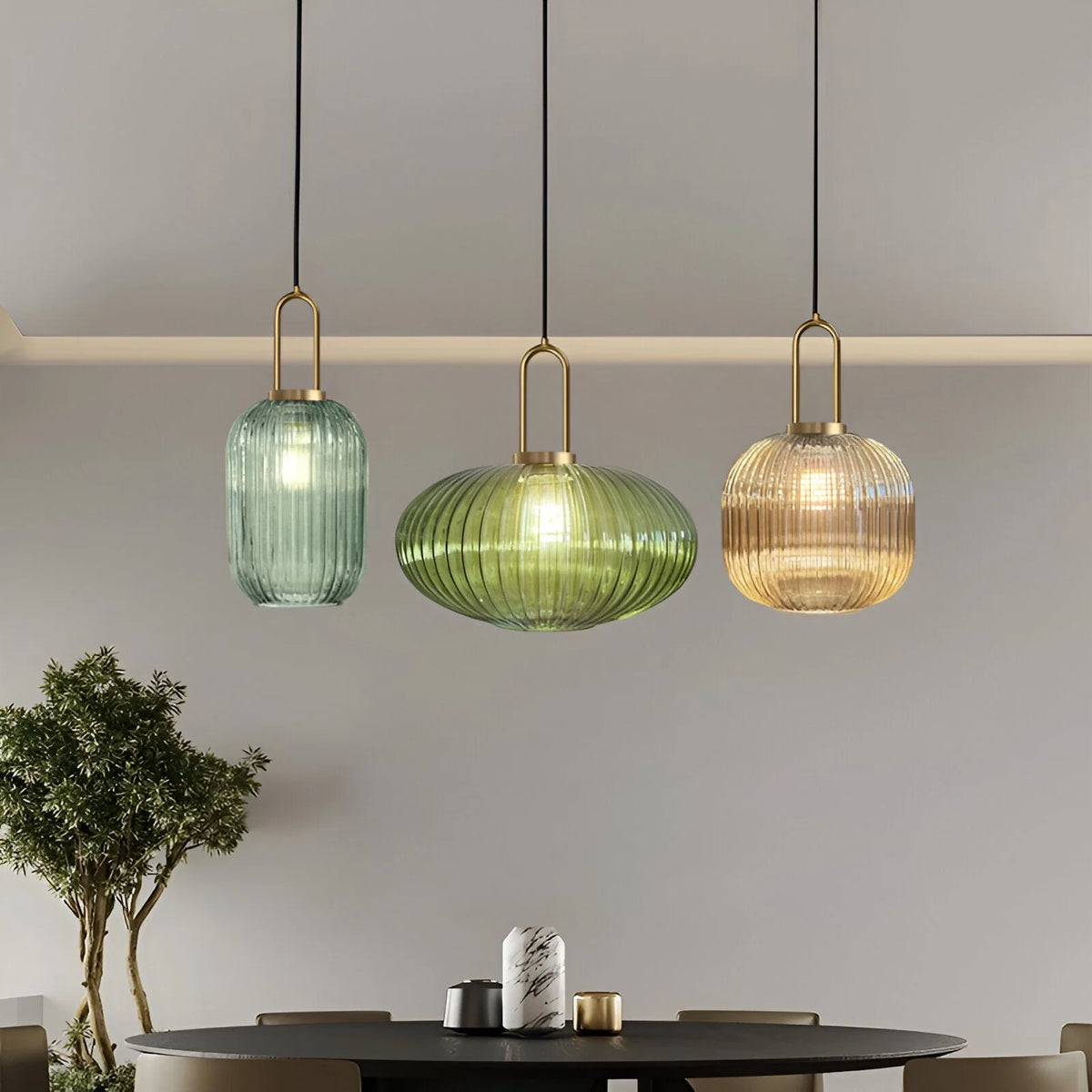 Suspension Chic En Verre Vintage — photo 35