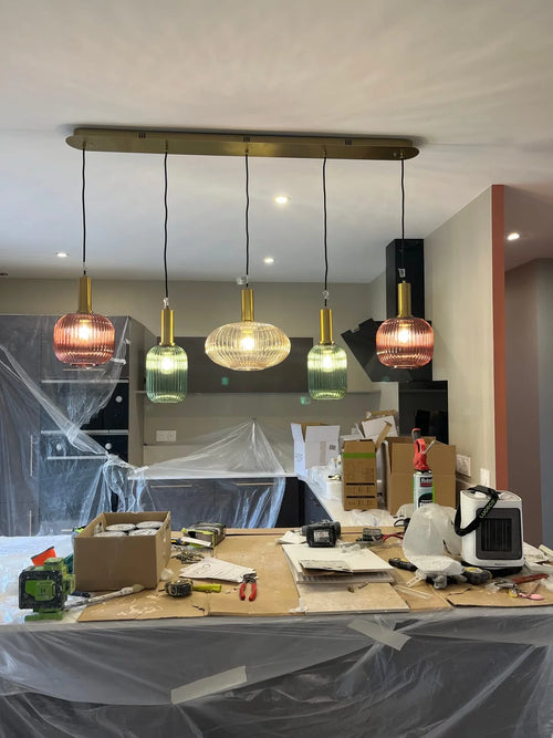Suspension Chic En Verre Vintage — photo d'un client 8
